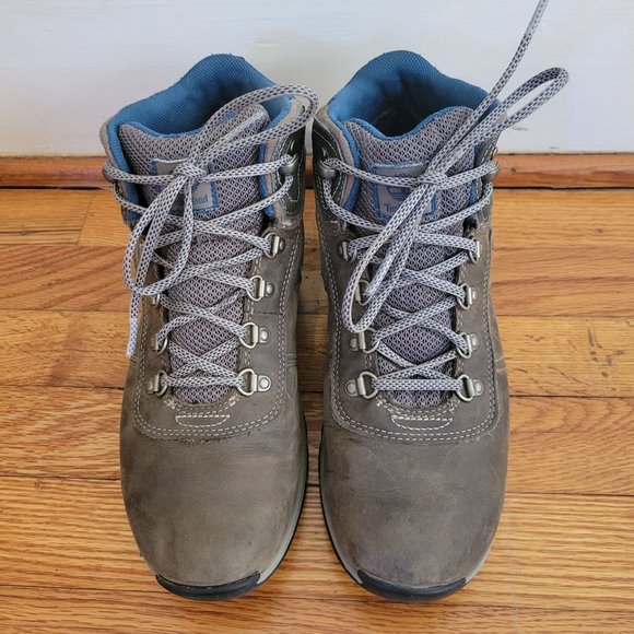 Timberland 9 Brown‎ Leather Hiking Work Boots Mt Maddsen Waterproof - Picture 2 of 8